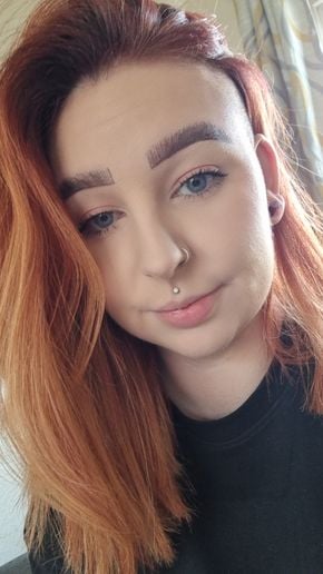 Young woman with red hair