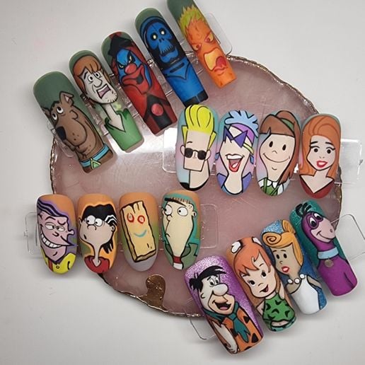 Cartoon nail tips
